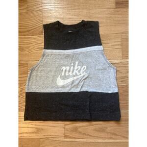 Nike Grey, Black and White Varsity Tank